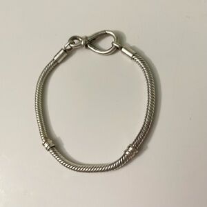 Pandora Infinity Knot Snake Chain Bracelet S925 ALE